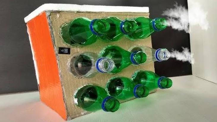 Plastik şişeden elektriksiz klima yaptılar! Bilim cevapladı, 5 dakikada serinletiyor mu? Img